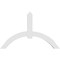 Ekena Millwork Archdale Architectural Grade PVC Gable Bracket, 72"W x 45"H x 4"D x 6"F, 15/12 Pitch GBP072X45X0406ARC00 - alternate 2
